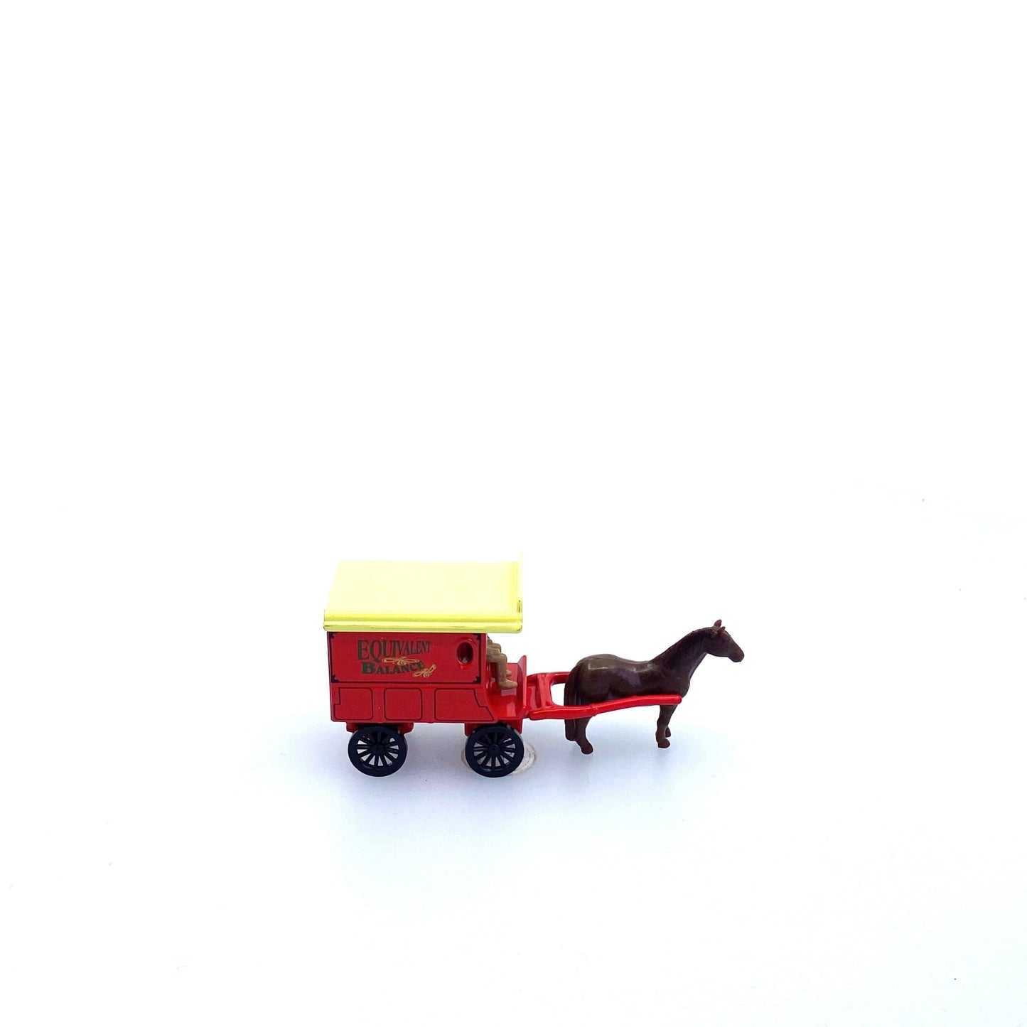 Vintage Olden Days “Equivalent Balance” Horse-Drawn Delivery Wagon | Diecast Toy Vehicle