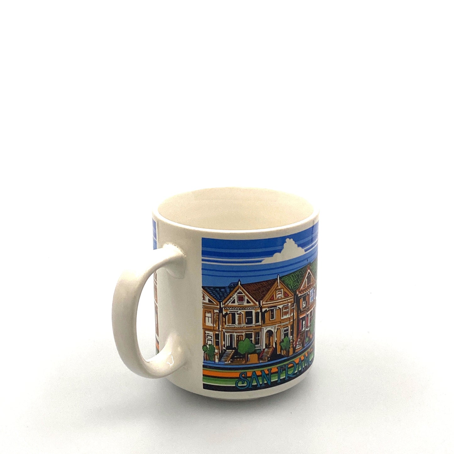 Travel Souvenir San Francisco “The Painted Ladies” Row Houses Coffee Mug Cup