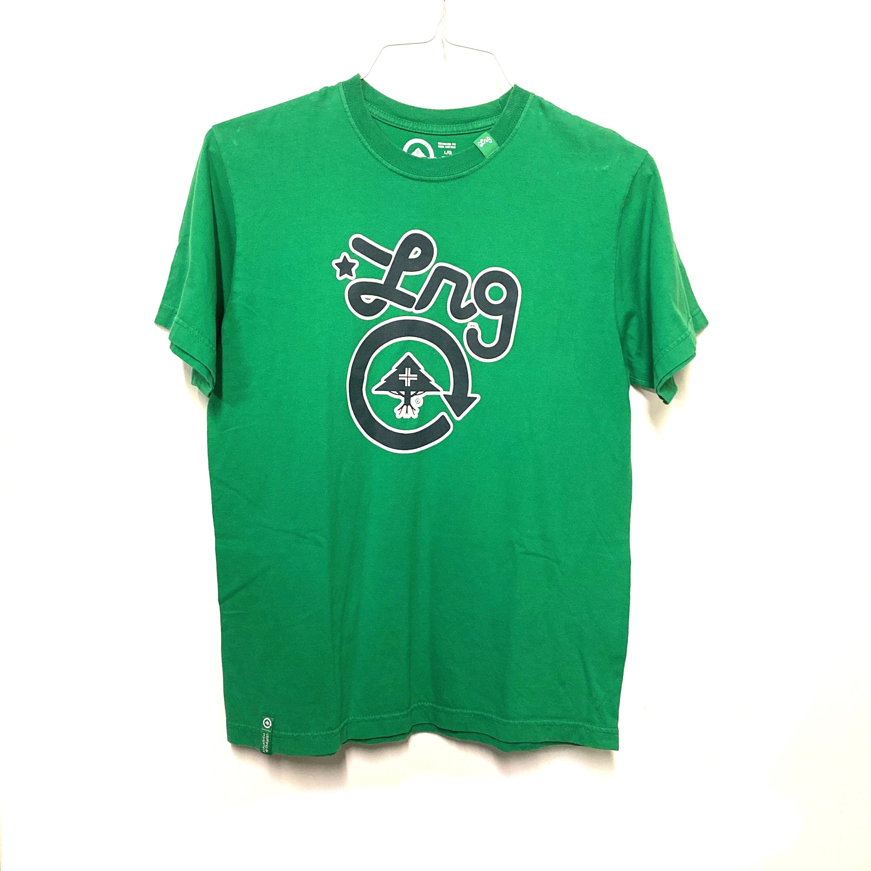 LRG Premium Fit Mens Size L Green Graphic T-Shirt S/s