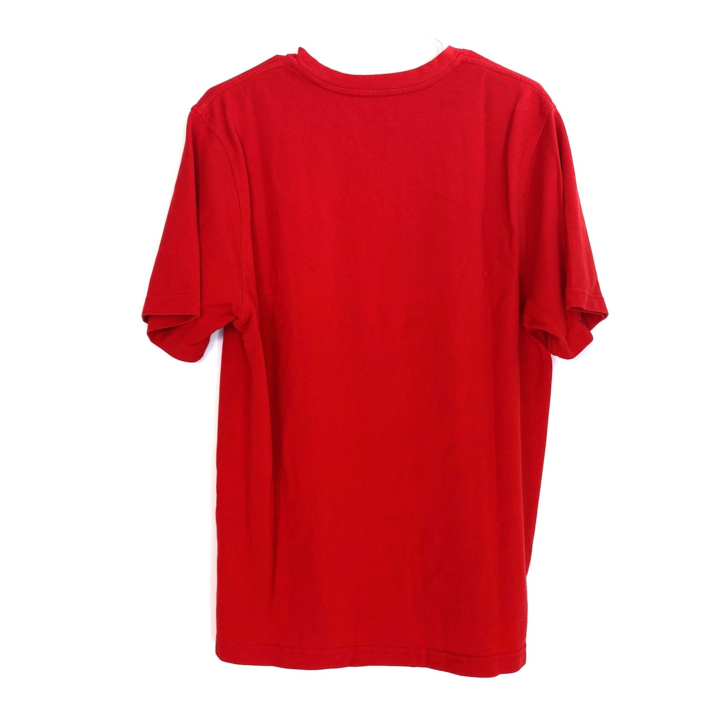 Stylish Apple Mens Red Cotton T-Shirt Short Sleeve L