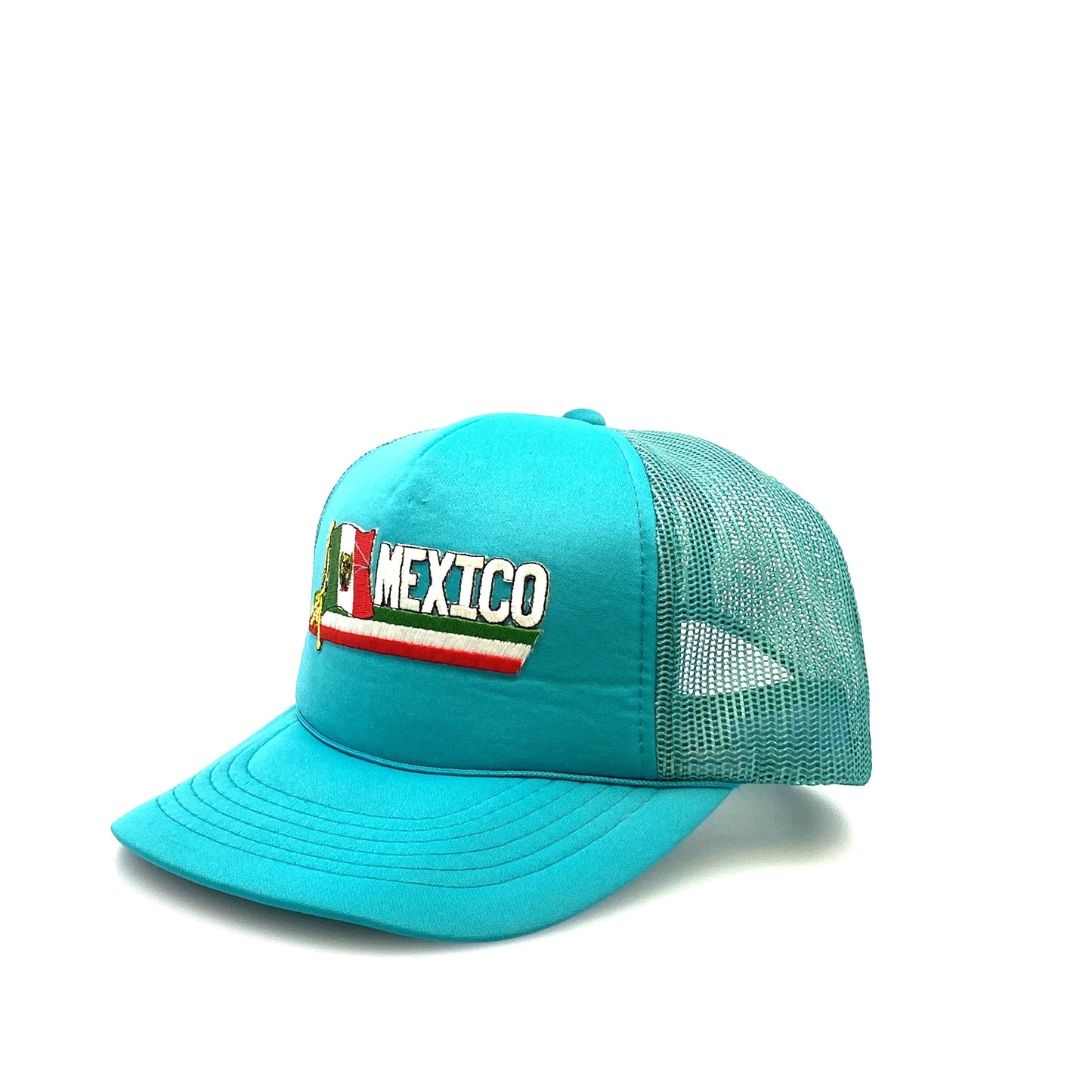 Vintage YoungAn MEXICO Blue Foam Mesh SnapBack Trucker Hat