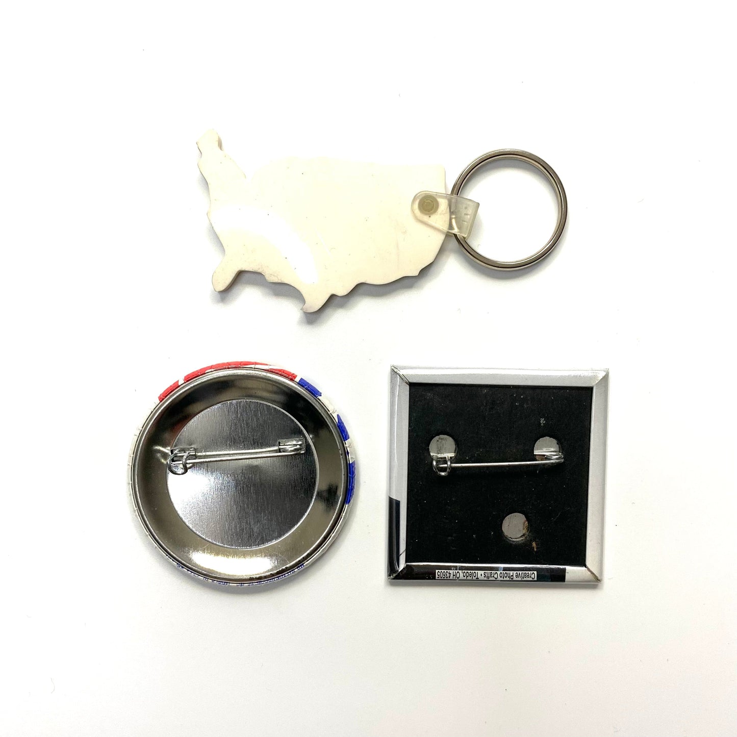 Ross Perot 1992 Presidential Campaign Keychain Pinback Button Pin Swag Memorabilia