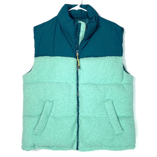 Wild Fable | Two-Tone Fleece Full Zip Vest | Size: M | Color: Green | NWT