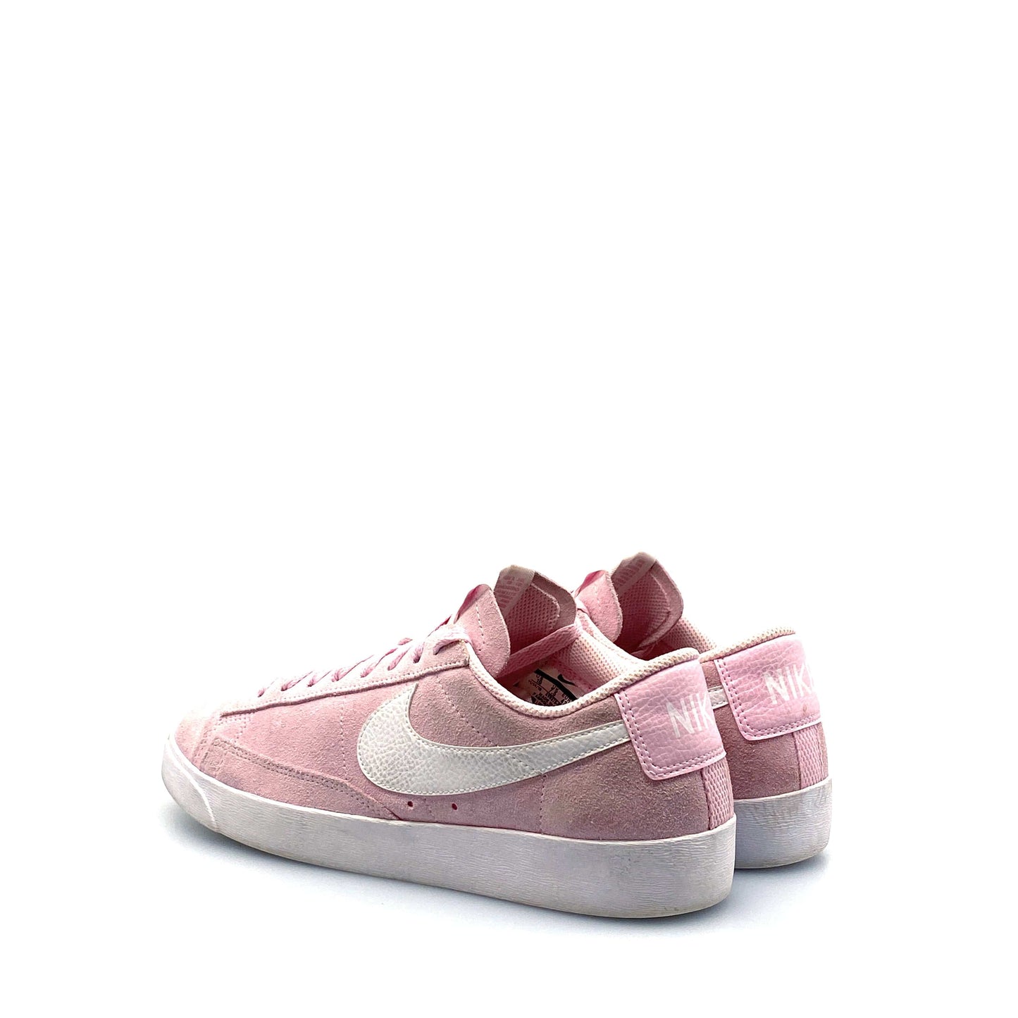 Nike Womens Blazer Low Size 10 Pink Suede Sneakers Shoes