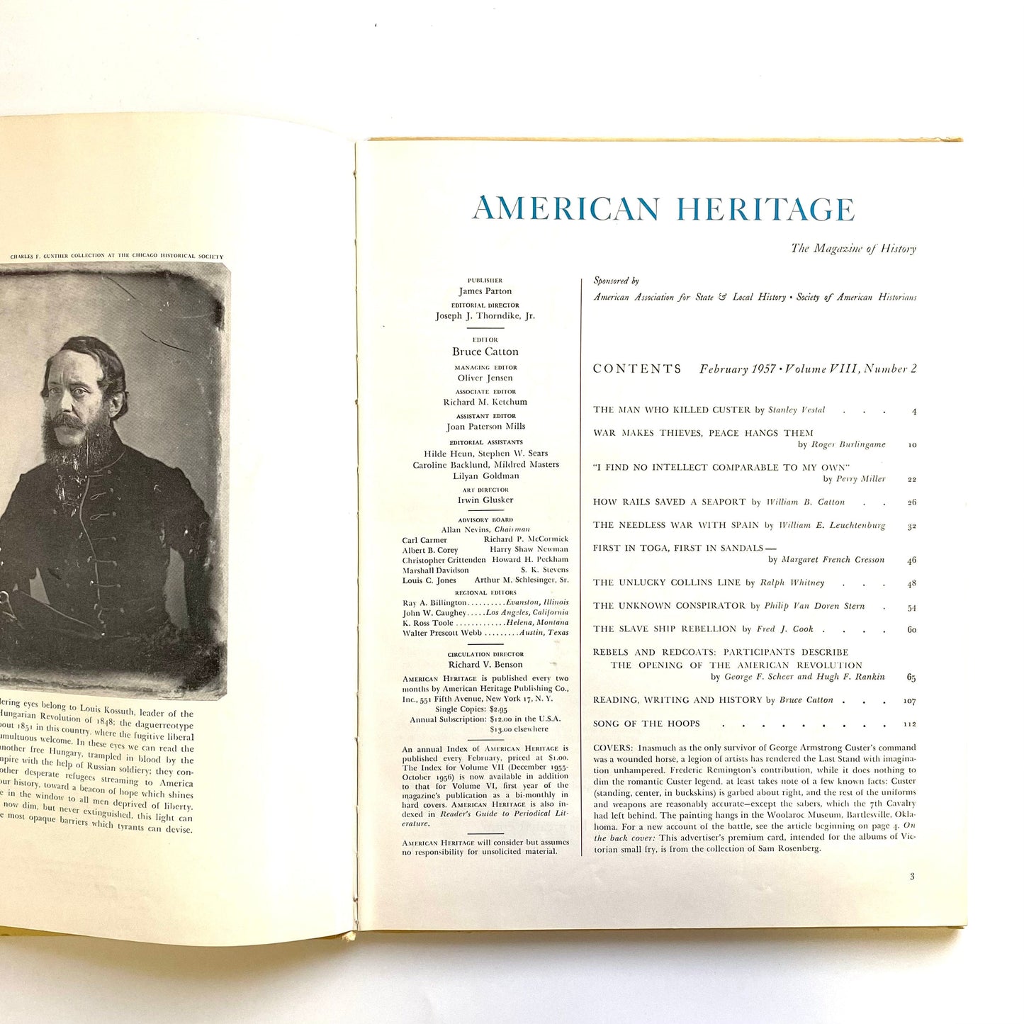 Vintage American Heritage Volume VIII No 2 February 1957 Hardcover History Book