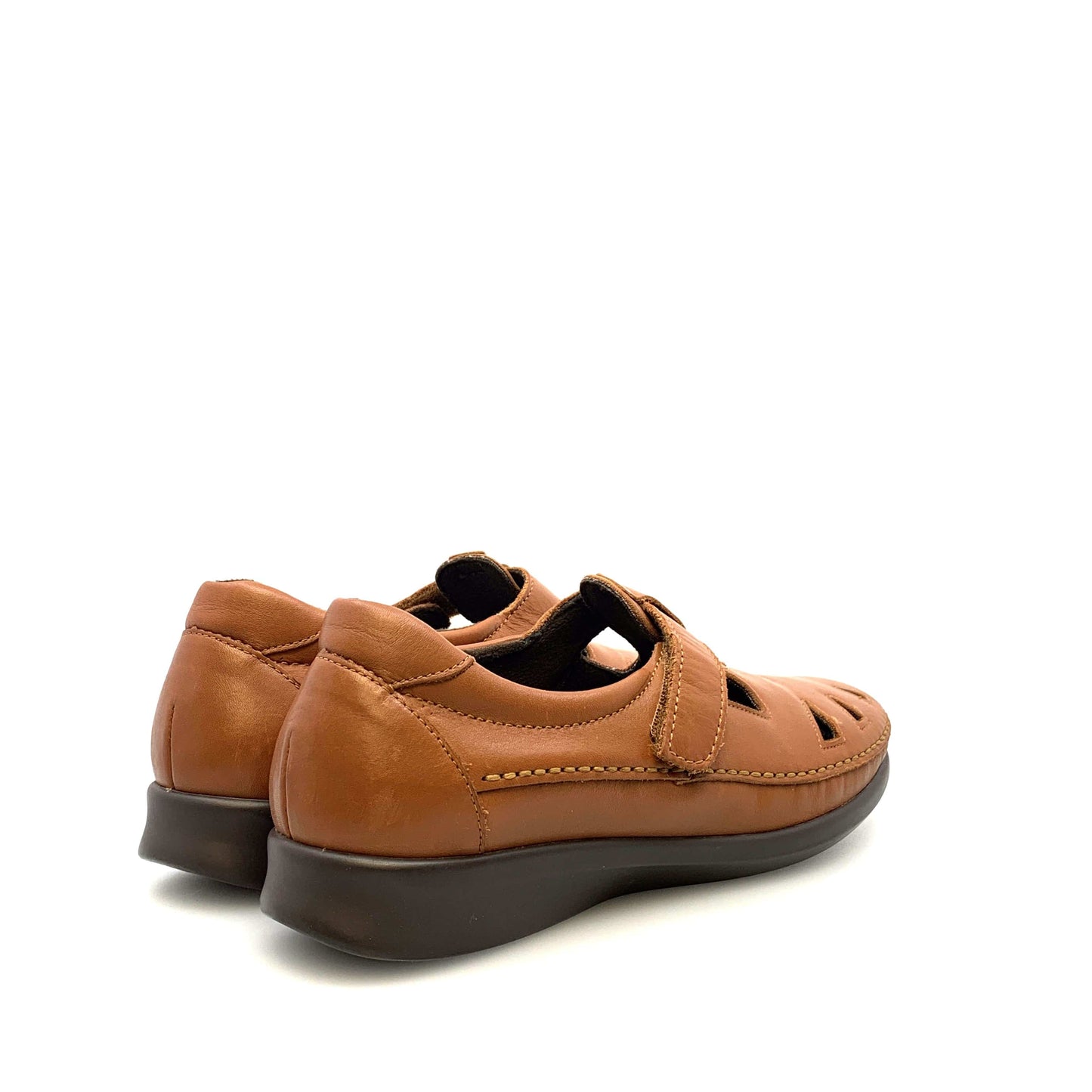 SAS Womens Size 11N Brown Roamer Moc Leather Shoes Tripad Comfort Walking