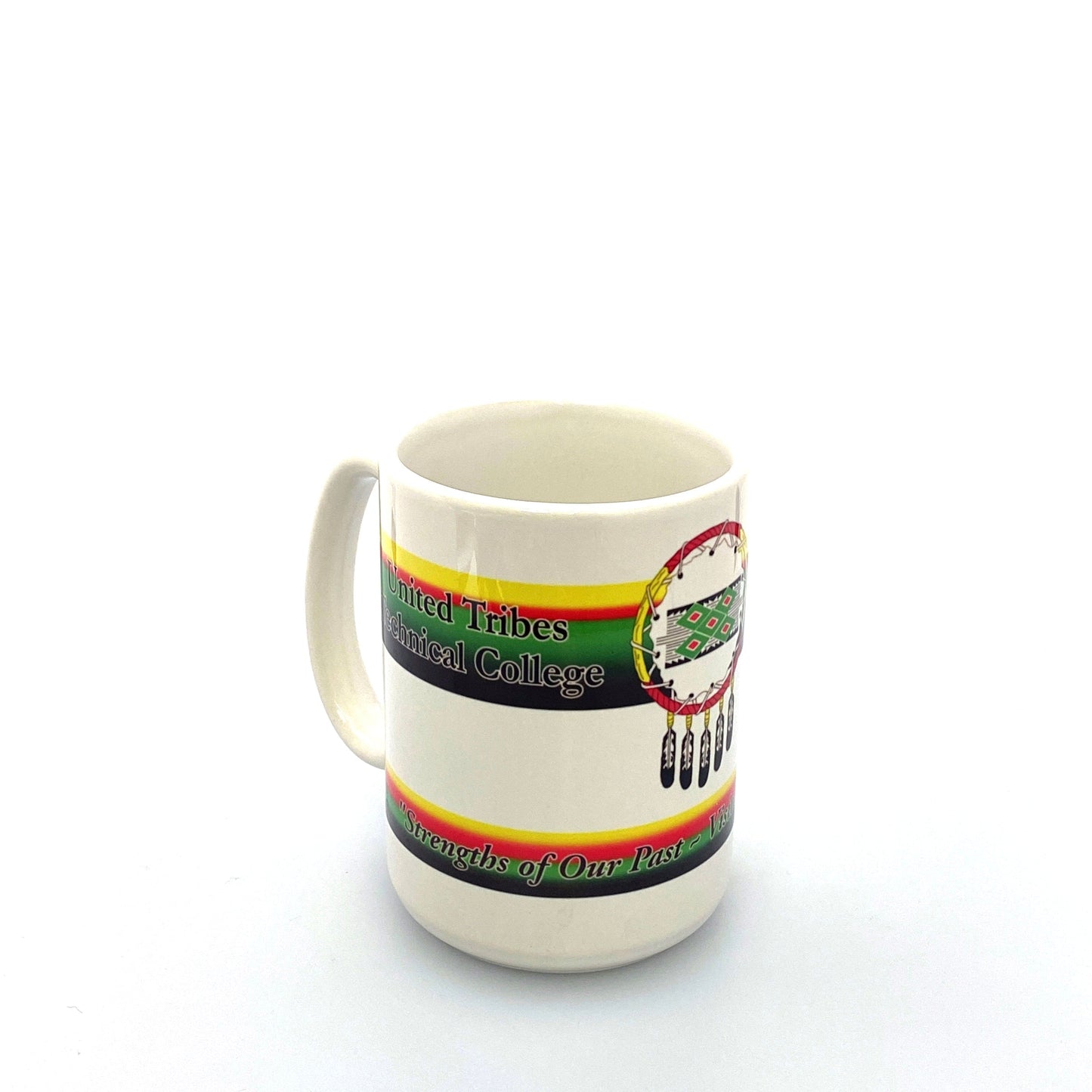 United Tribes Technical College White Ceramic Coffee Cup 12 Fl Oz