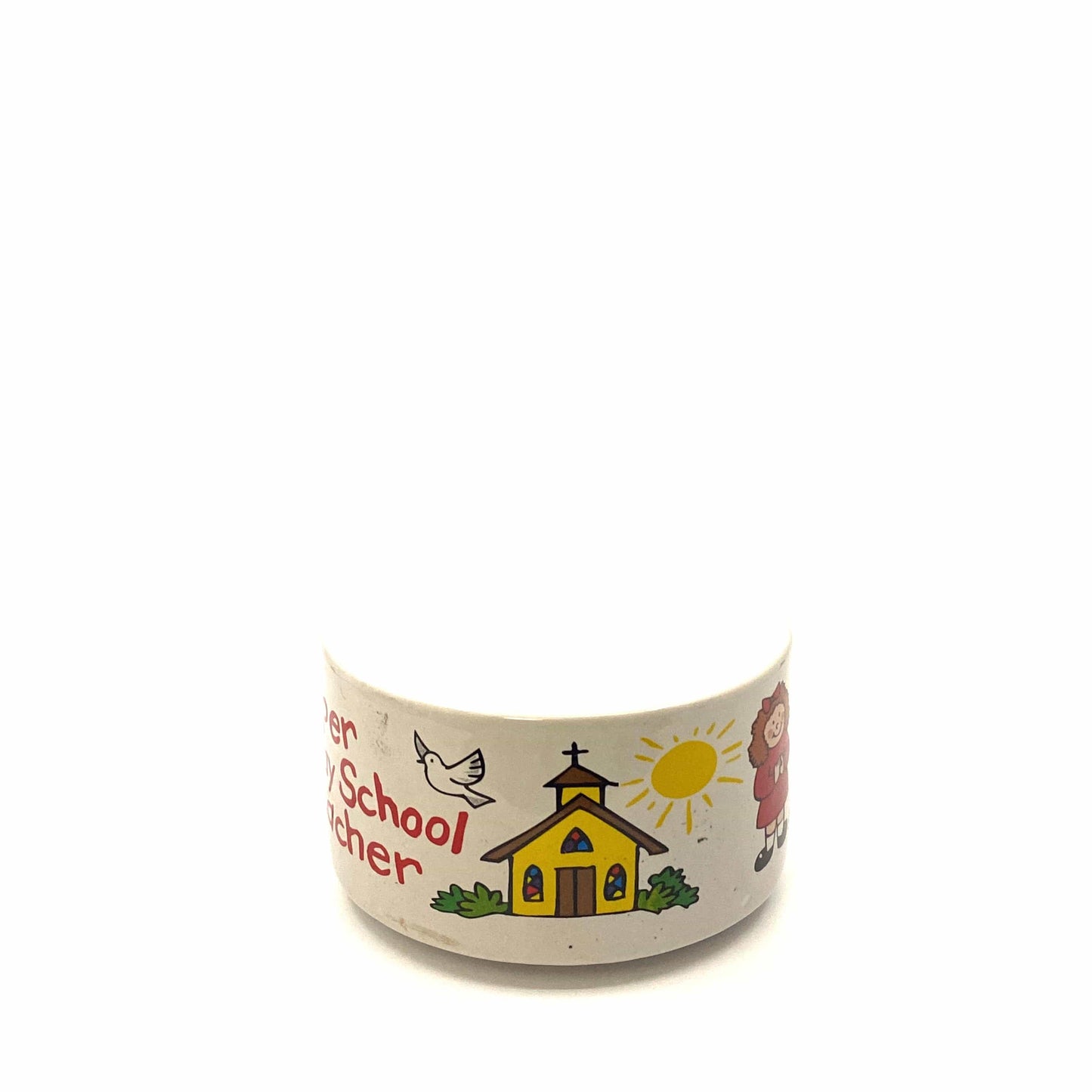 Souped Sunday School Teacher Coffee / Soup Mug White Ceramic