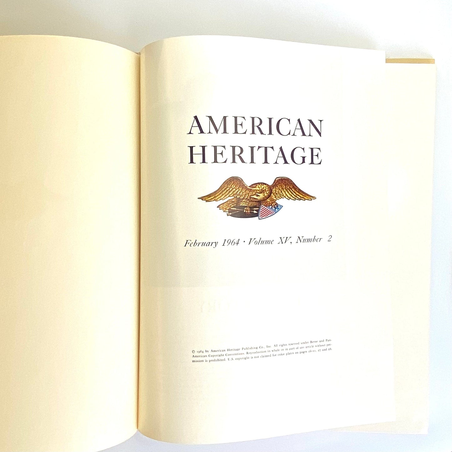 Vintage American Heritage February 1964 • Volume NV, Number 2 Hardcover History Book