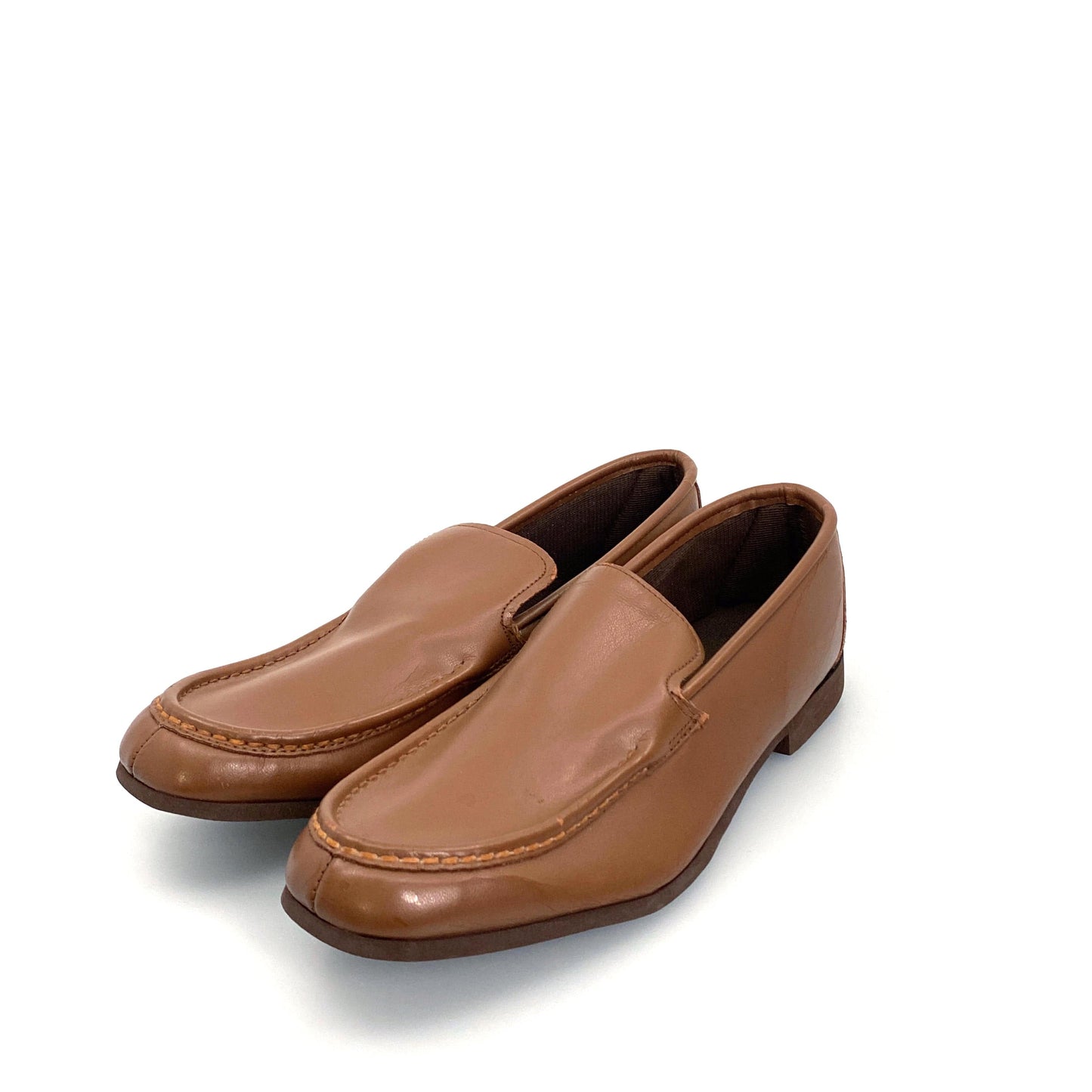 Timeless Vintage Royal Comfort Mens Shoes Size 9D Brown Loafers Slip On 600-6530