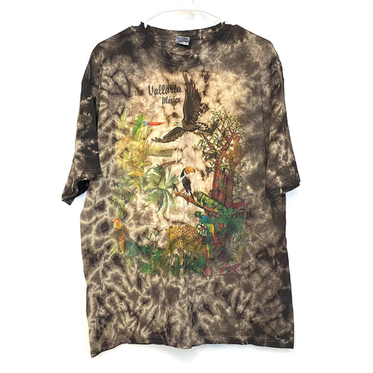 Mens Size XL “Puerto Vallarta Mexico” Tie-Dye T-Shirt Travel Souvenir