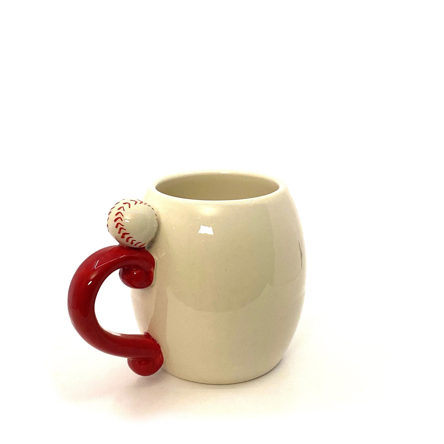 “Take Me Out To The Ballgame” Ceramic Baseball Coffee Cup Mug, White - 12oz