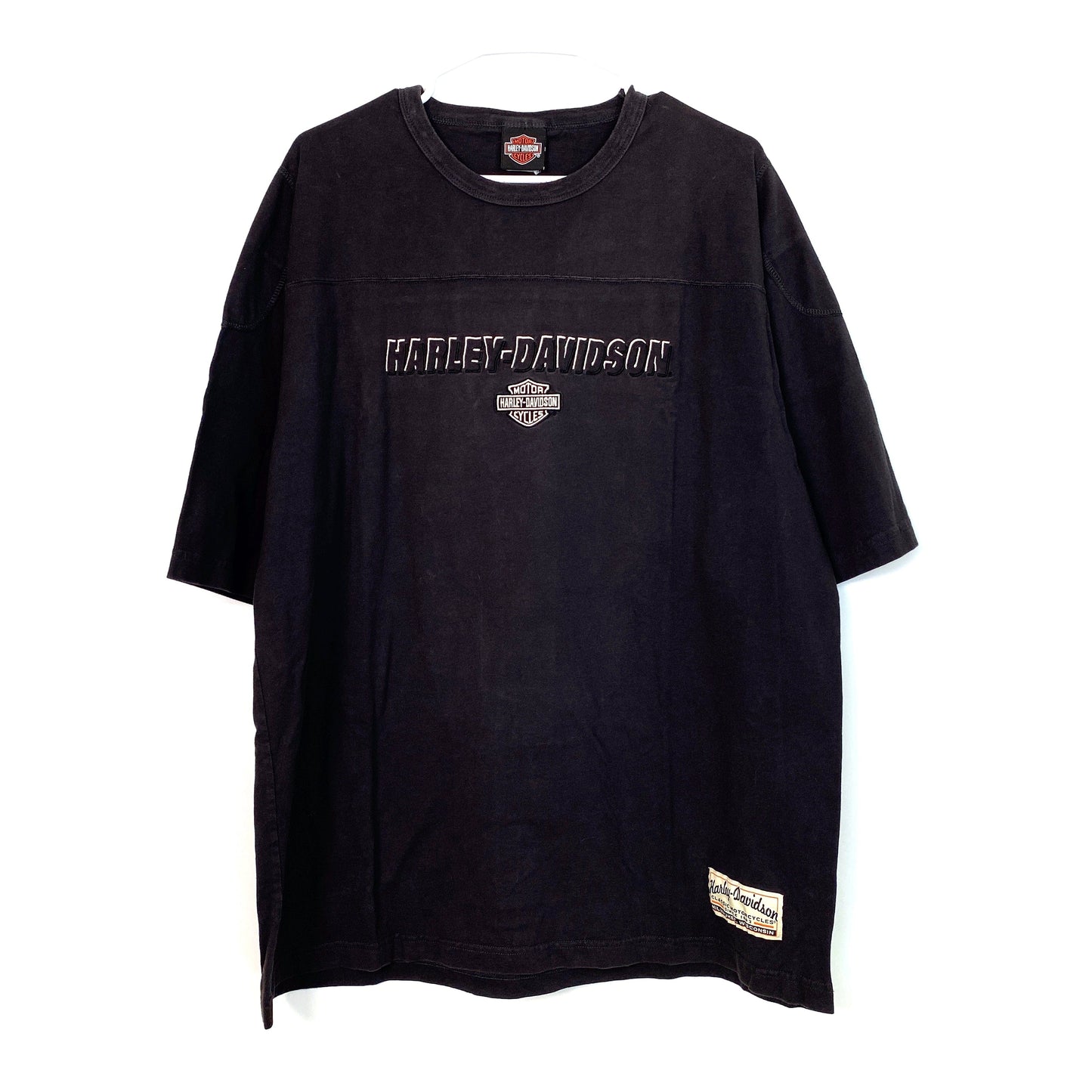 Harley Davidson Mens Size XL Black T-Shirt Henderson Nevada Embroidered S/s