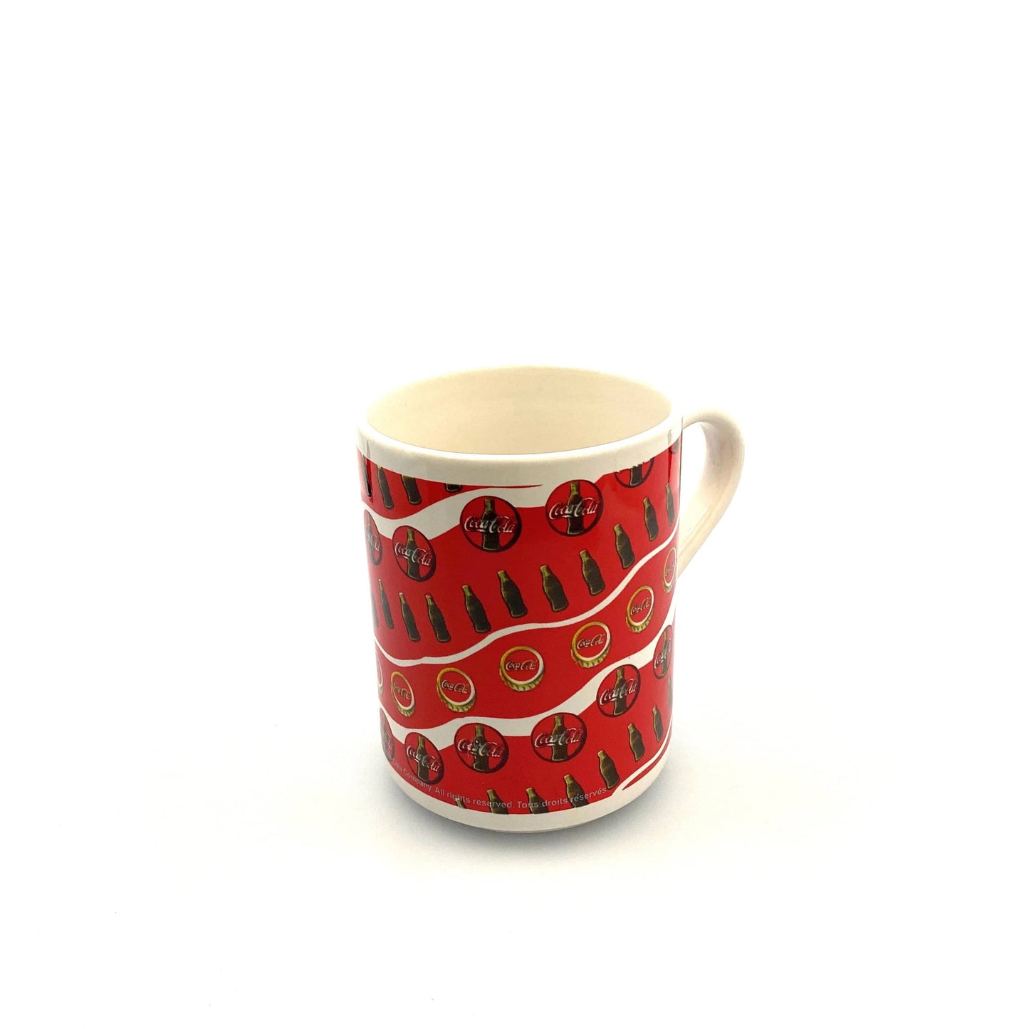 Coca-Cola Logo Red White Ceramic Coffee Cup Mug 1997