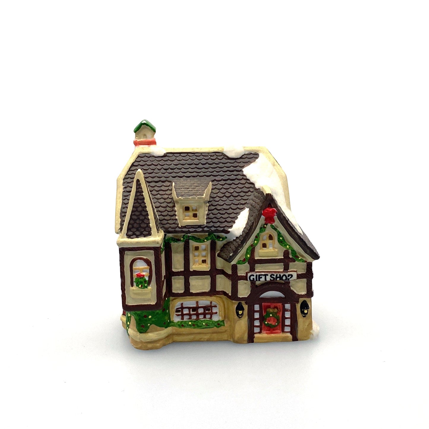 O'Well Novelty Dickens Keepsake Vintage Christmas Village Porcelain Lighted House 1994