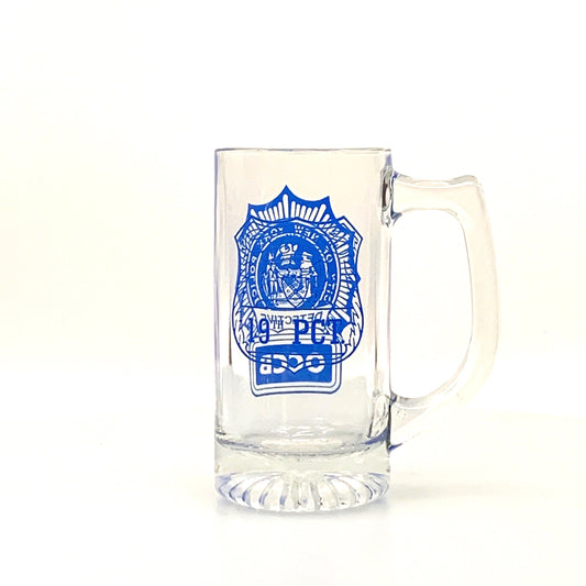 New York City Police Department Detective Organized Crime Bureau Glass Mug