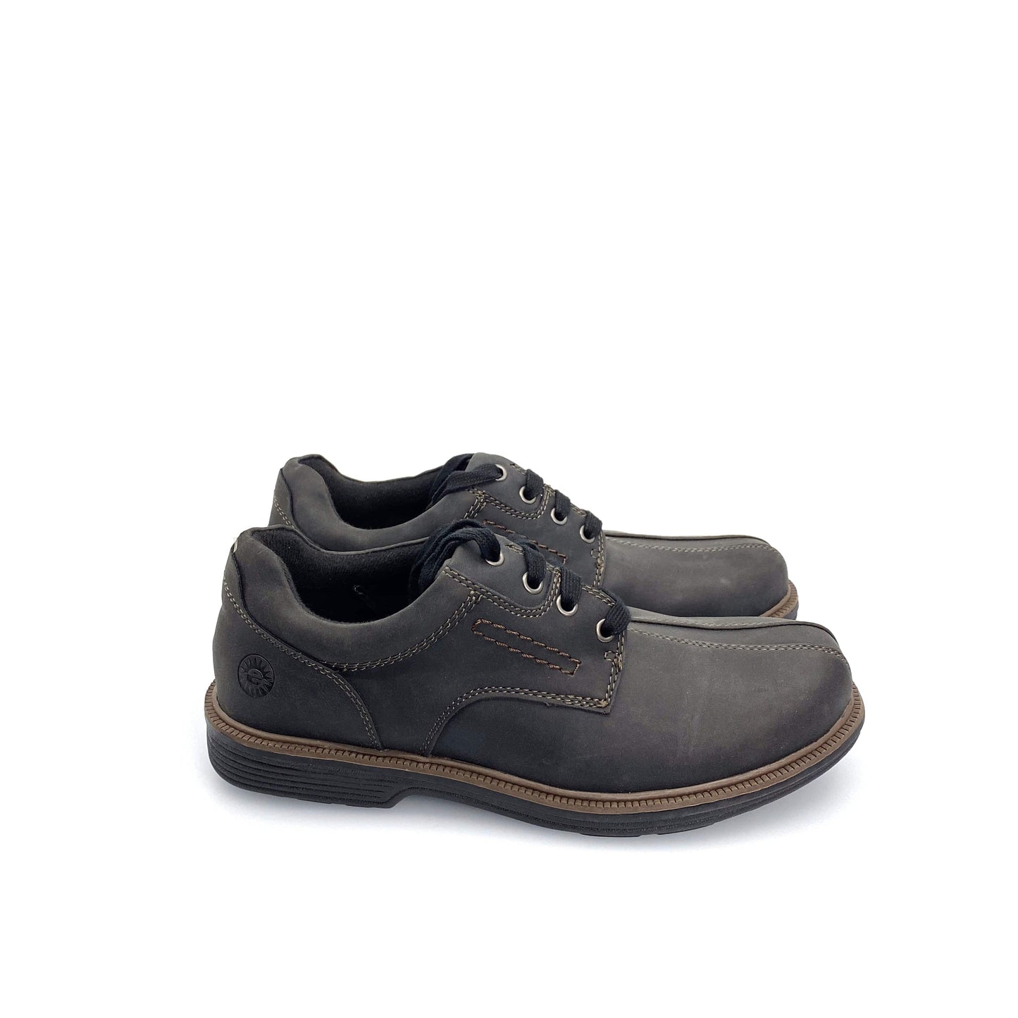 Earth Spirit Mens Powell Oxford Shoes Dark Gray Lace-Up