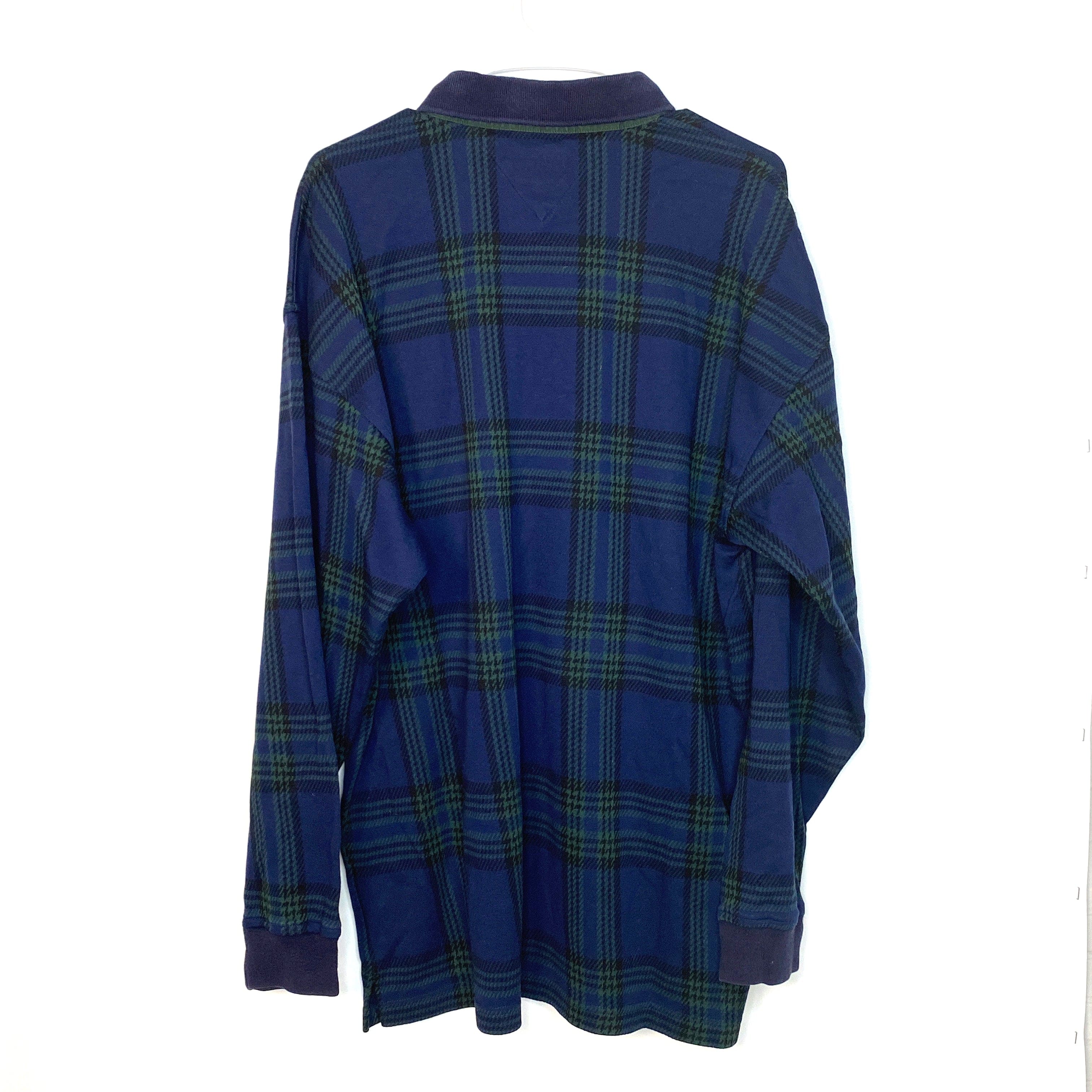 Tommy hilfiger sales green plaid shirt