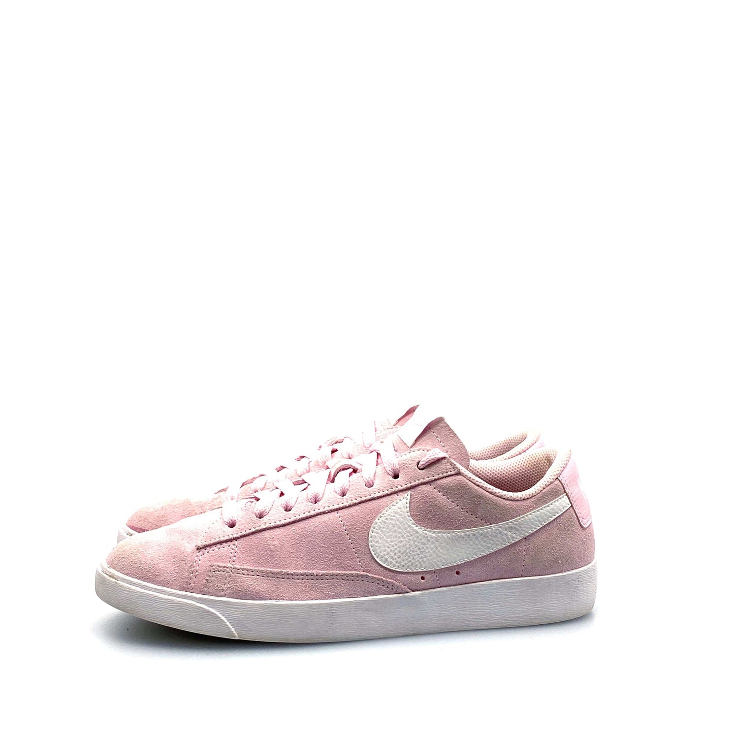 Nike Womens Blazer Low Size 10 Pink Suede Sneakers Shoes