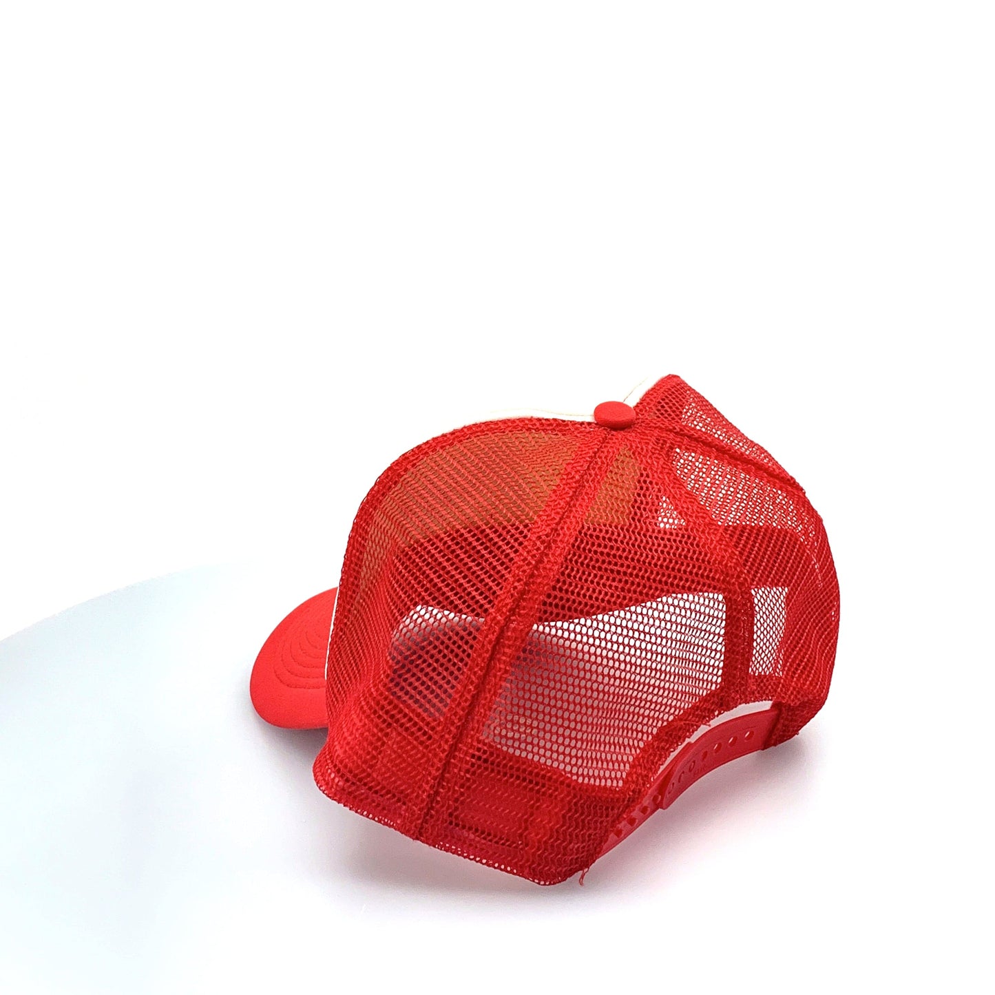 Otto Headwear A&W ANDREWS ASPHALT SnapBack Trucker Hat Red White - OSFM