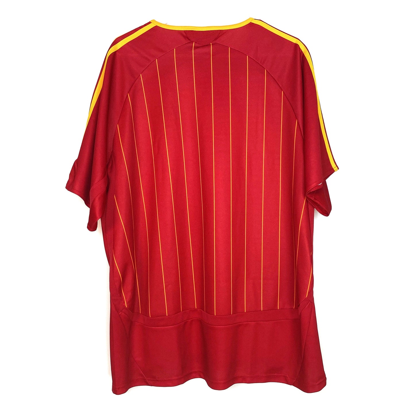 Premeril Football League Mens Size XXL Red Striped T-Shirt Striped Soccer Spanish National S/s