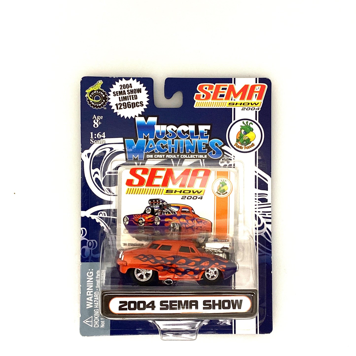 Muscle Machines Diecast Car – Limited Edition 2004 SEMA Show Collectible for Car Enthusiasts – Orange 1:64 Scale Model