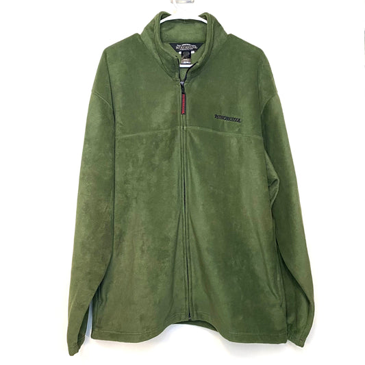 Winchester Mens Size L Green Fleece Full Zip-Up Sweatshirt L/s