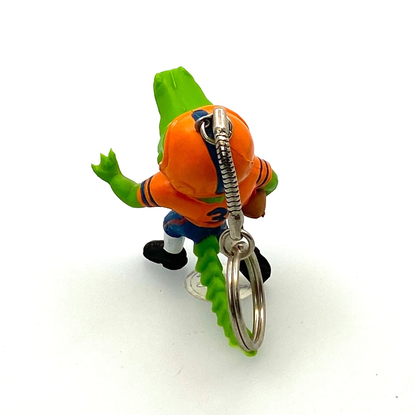 Vintage Florida University of Alligator Football #3 Souvenir Keychain Key Ring Plastic Animal Multicolor