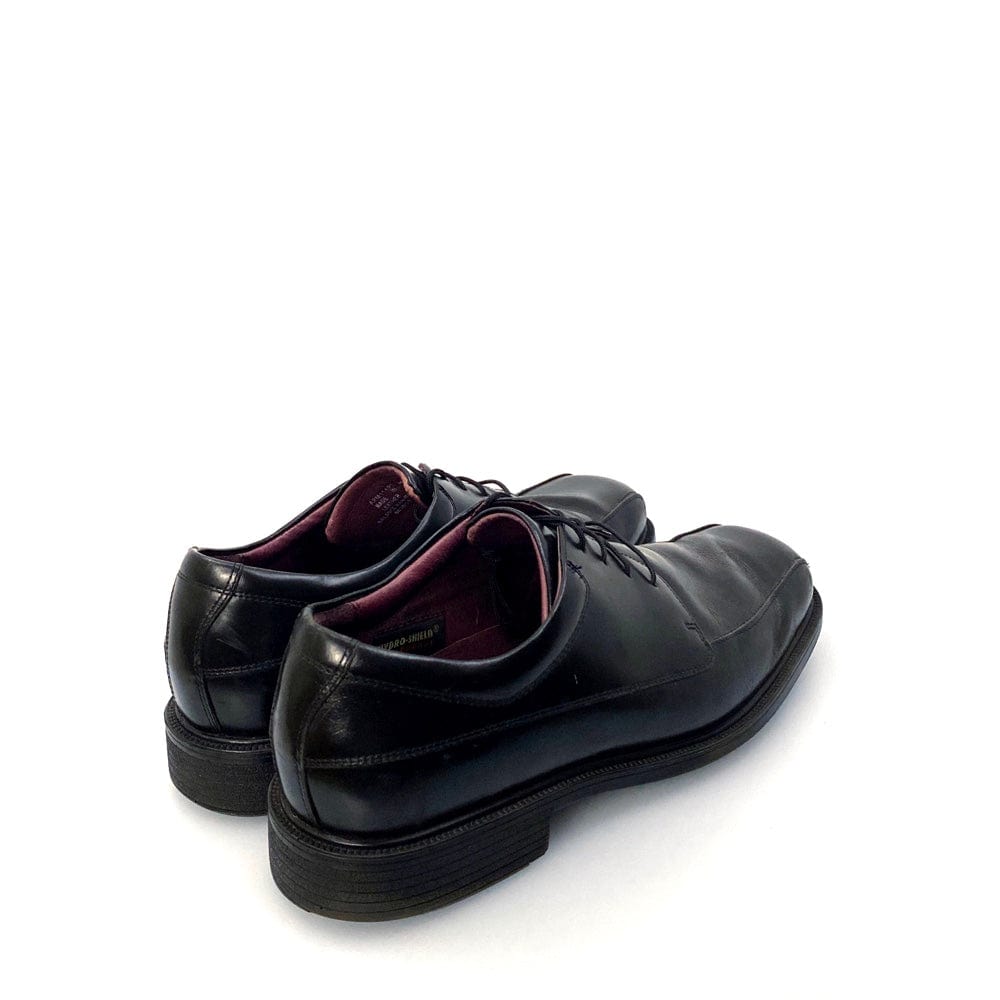 Sophisticated Rockport Men's Black Leather Oxford Dress Shoes - Lace-Up Apron Toe - Size 10M