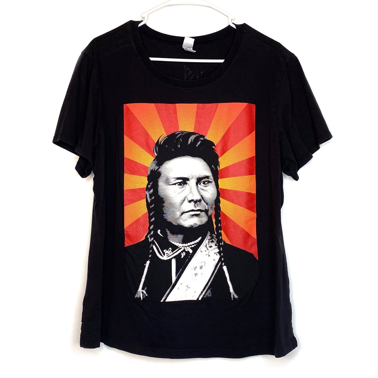 Kavio Womens Size XL Black T-Shirt Native American Indian S/s