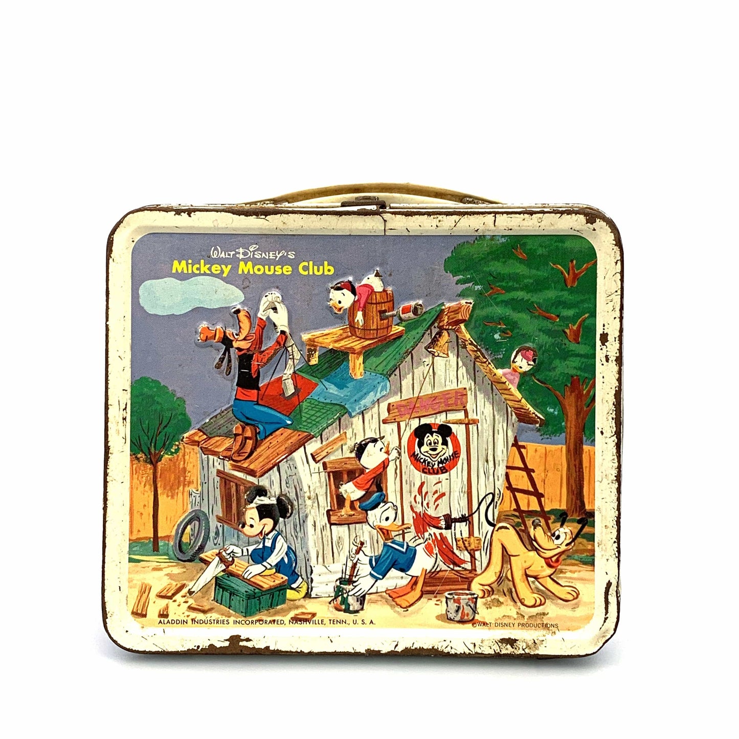 Vintage Aladdin Walt Disney’s Mickey Mouse Club Metal Lunch Box, 1963