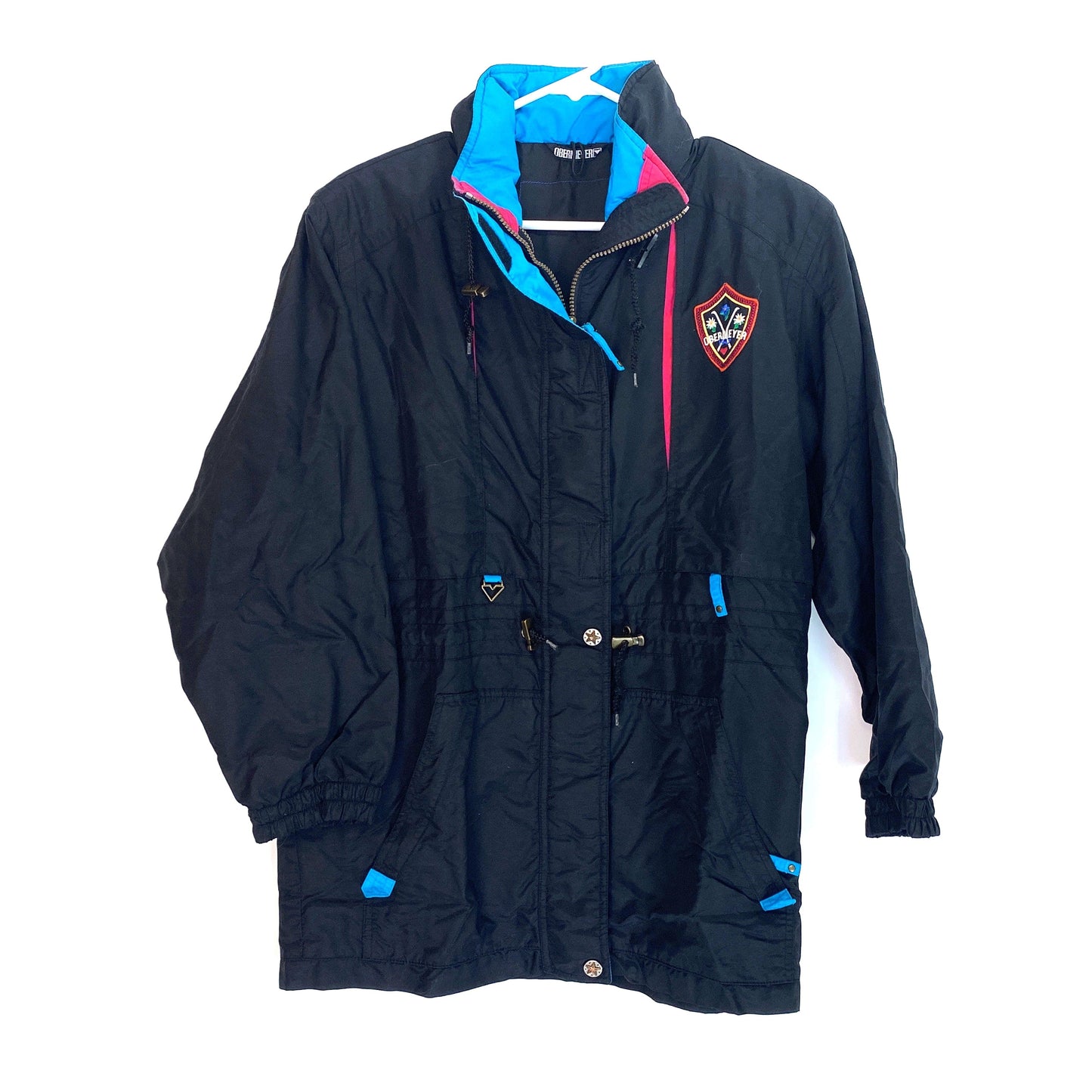 Obermeyer Girls Size L 14/16 Black Snow Ski Coat Snowboarding Jacket
