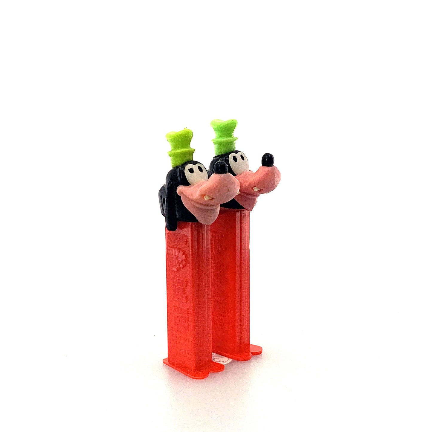 Pez Dispenser | Disney Goofy the Dog | Color: Red | (Set of 2) | Pre-Owned