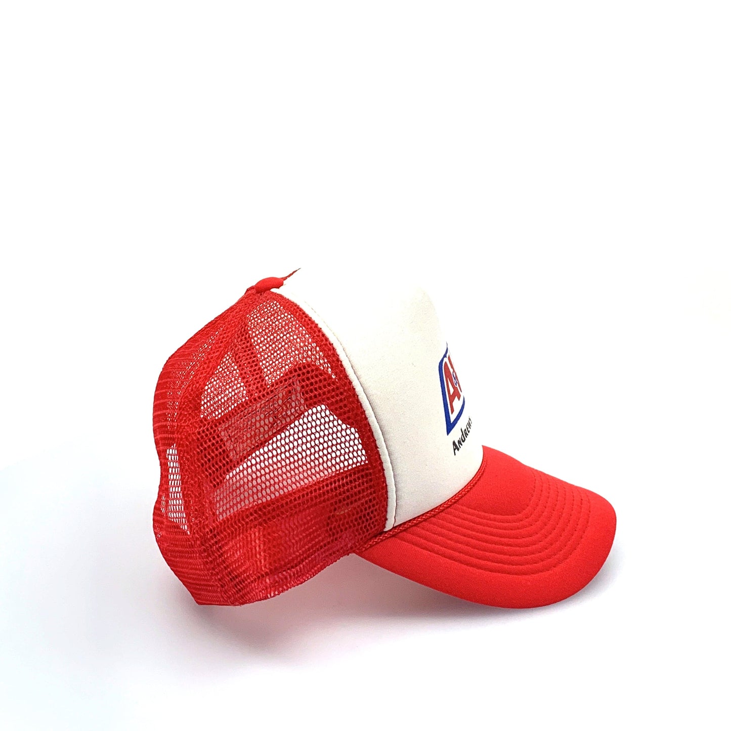 Otto Headwear A&W ANDREWS ASPHALT SnapBack Trucker Hat Red White - OSFM