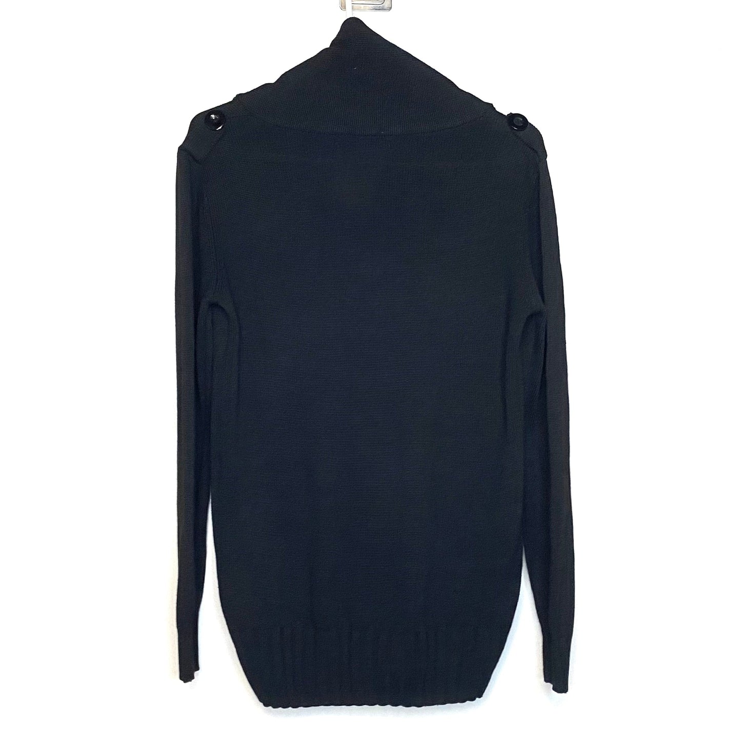 W[DAblju:] Size M Navy Blue Cardigan Sweater Button-Up