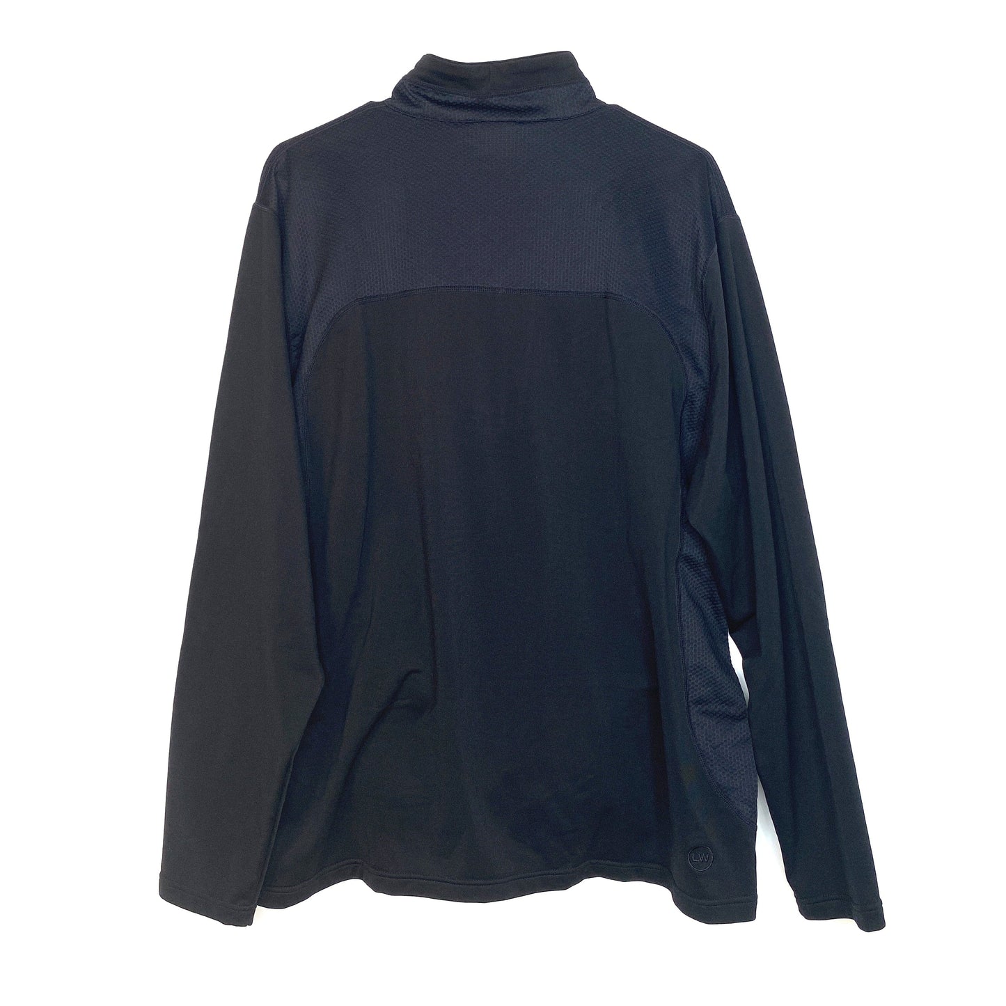 LevelWear Mens Size XL Black Sweatshirt Football Carolina Panthers Pullover 1/4 Zip L/s