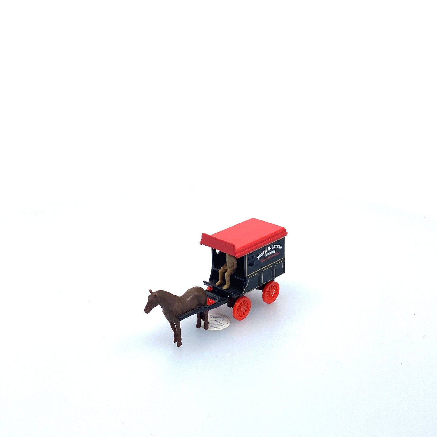 Vintage Olden Days “Festival Lantern Company” Horse-Drawn Delivery Wagon | Diecast Toy Vehicle