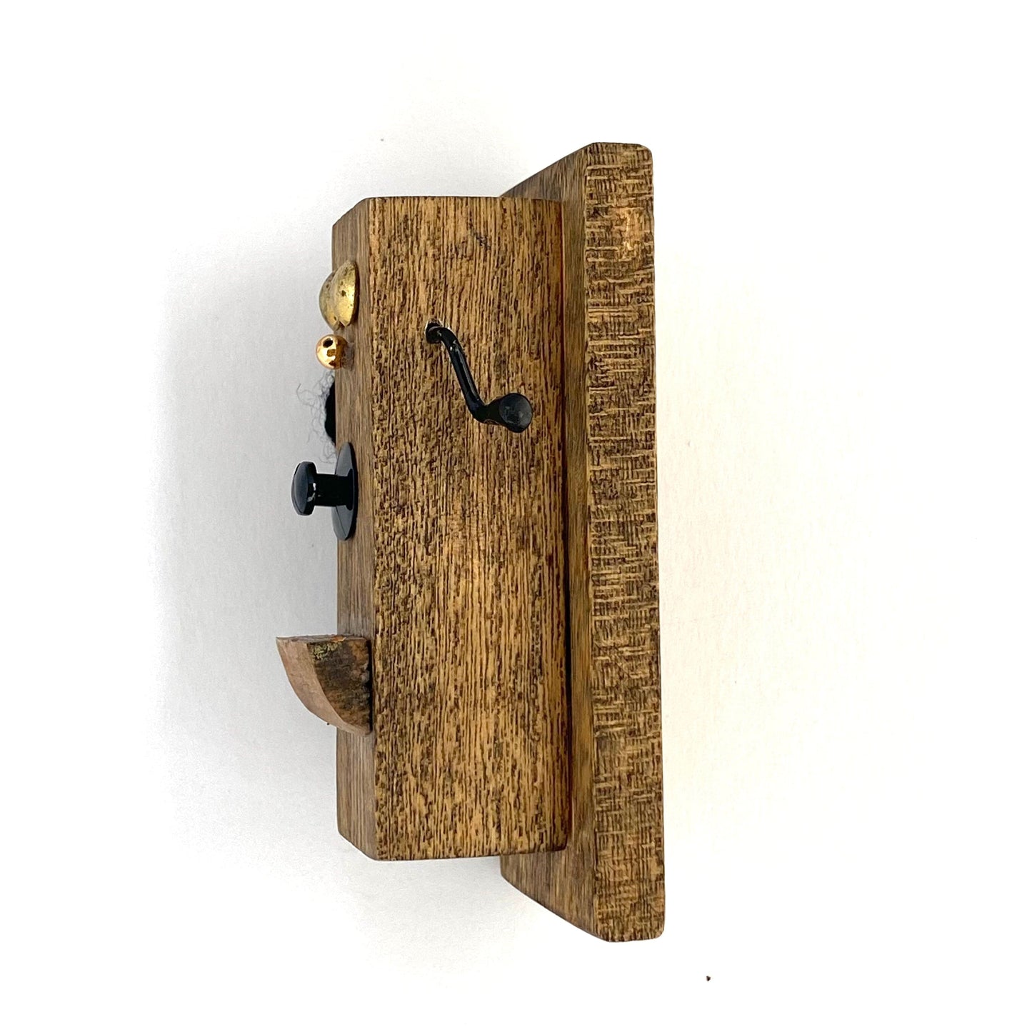 Vintage Wooden Telephone Novelty Refrigerator Magnet
