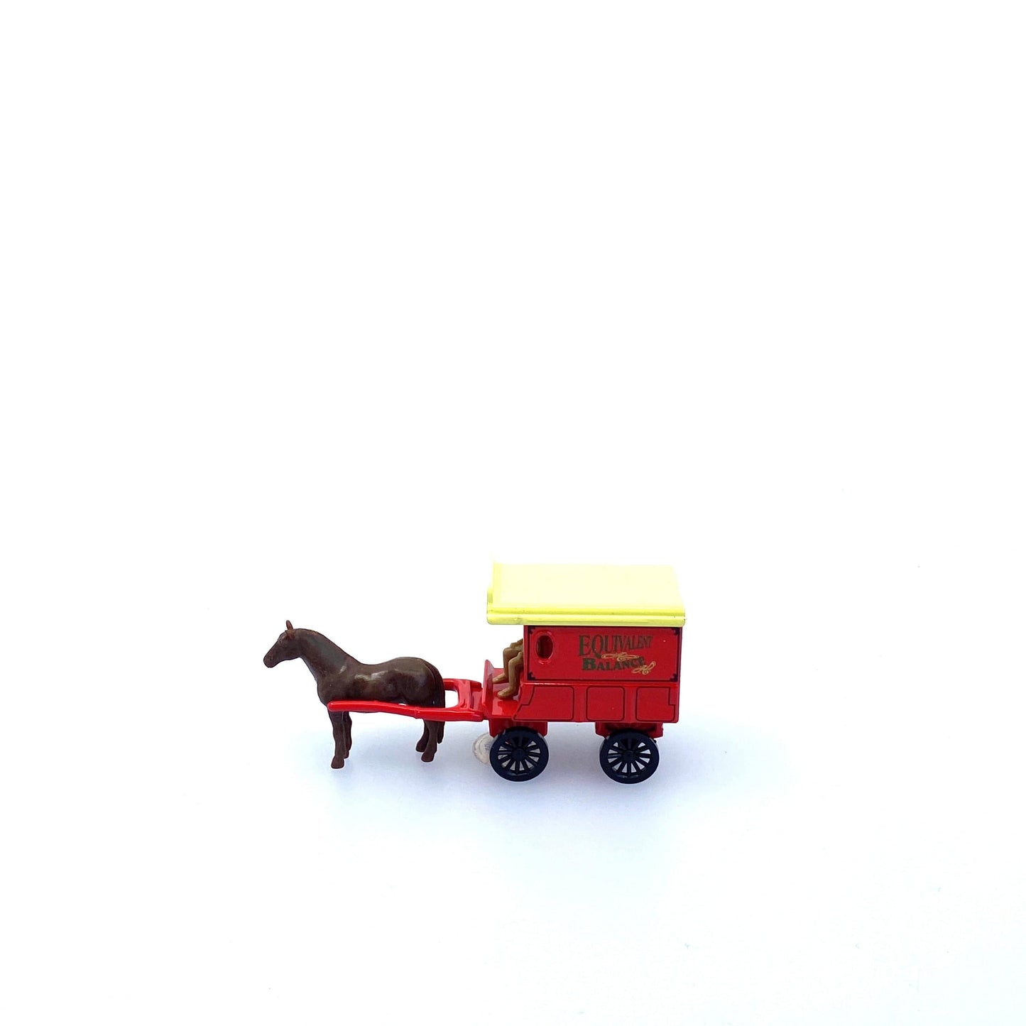 Vintage Olden Days “Equivalent Balance” Horse-Drawn Delivery Wagon | Diecast Toy Vehicle