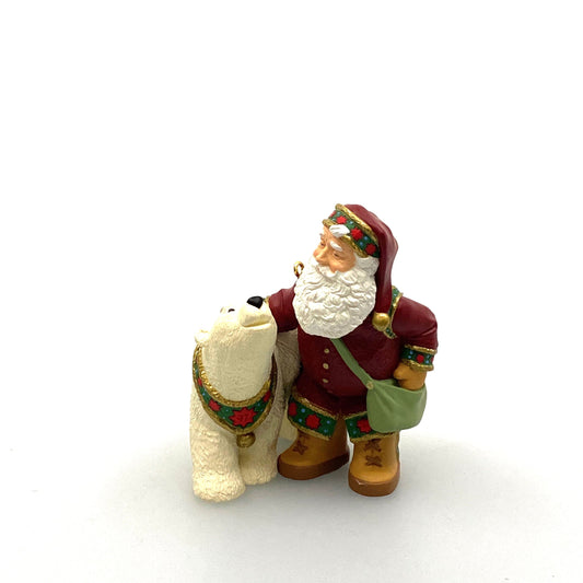 Hallmark Keepsake Christmas Tree Holiday Ornament Santa’s Polar Friend 1997