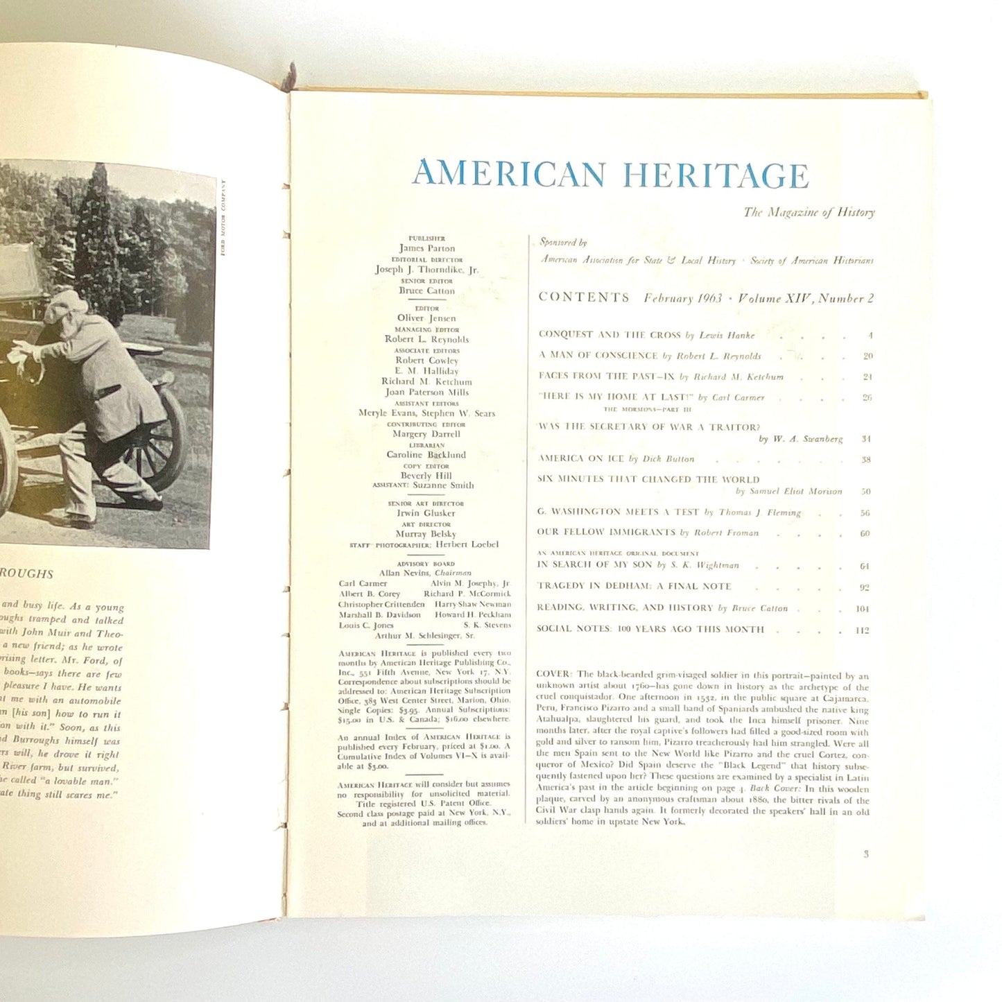 Vintage American Heritage February 1963 • Volume XIV, Number 2 Hardcover History Book