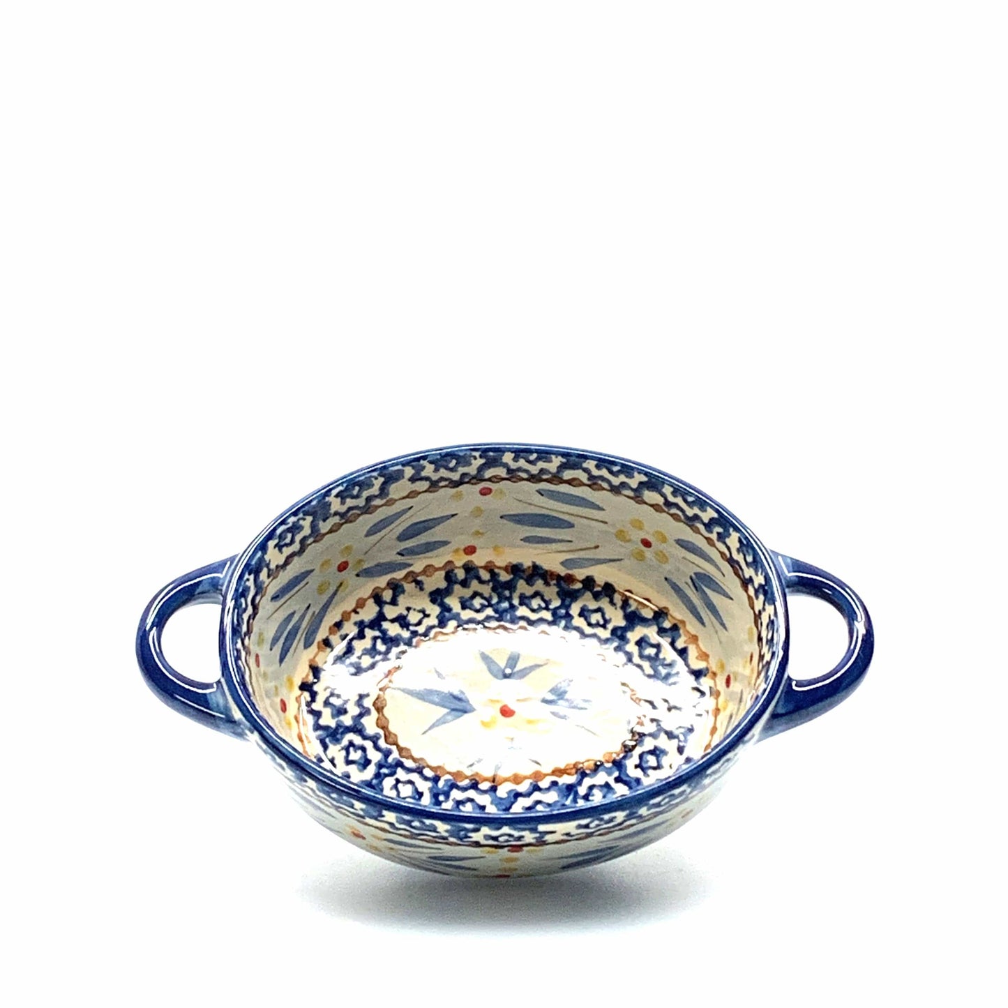 Temptations Presentable Ovenware by Tara Baking Dish 9 Oz Blue Old World Pattern