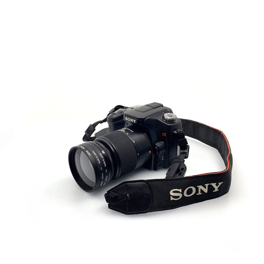Sony Alpha A100 10.2MP Digital SLR Camera w/Lenses & Case