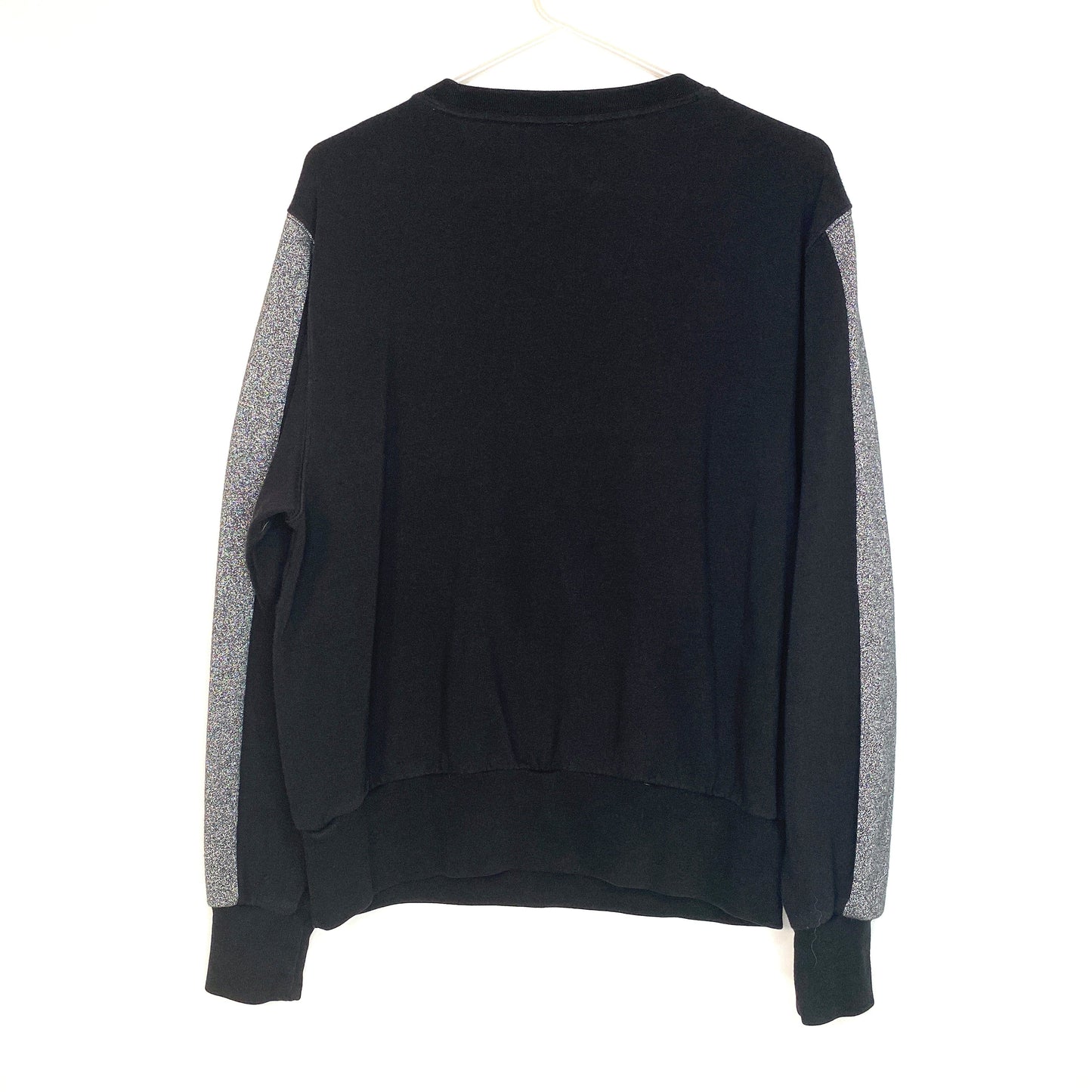 Limited Edition PINK Victoria's Secret Black Palm Sweatshirt S Black Solid Long Sleeve