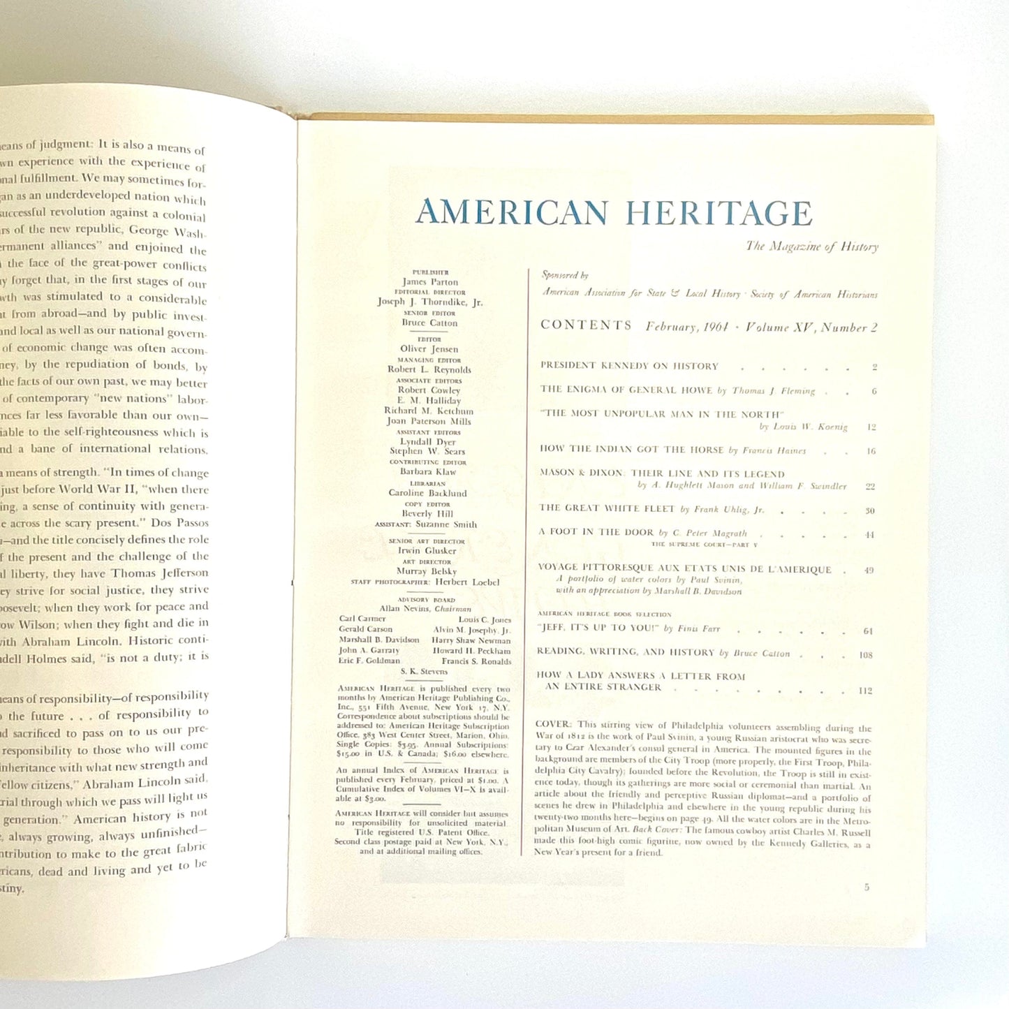 Vintage American Heritage February 1964 • Volume NV, Number 2 Hardcover History Book