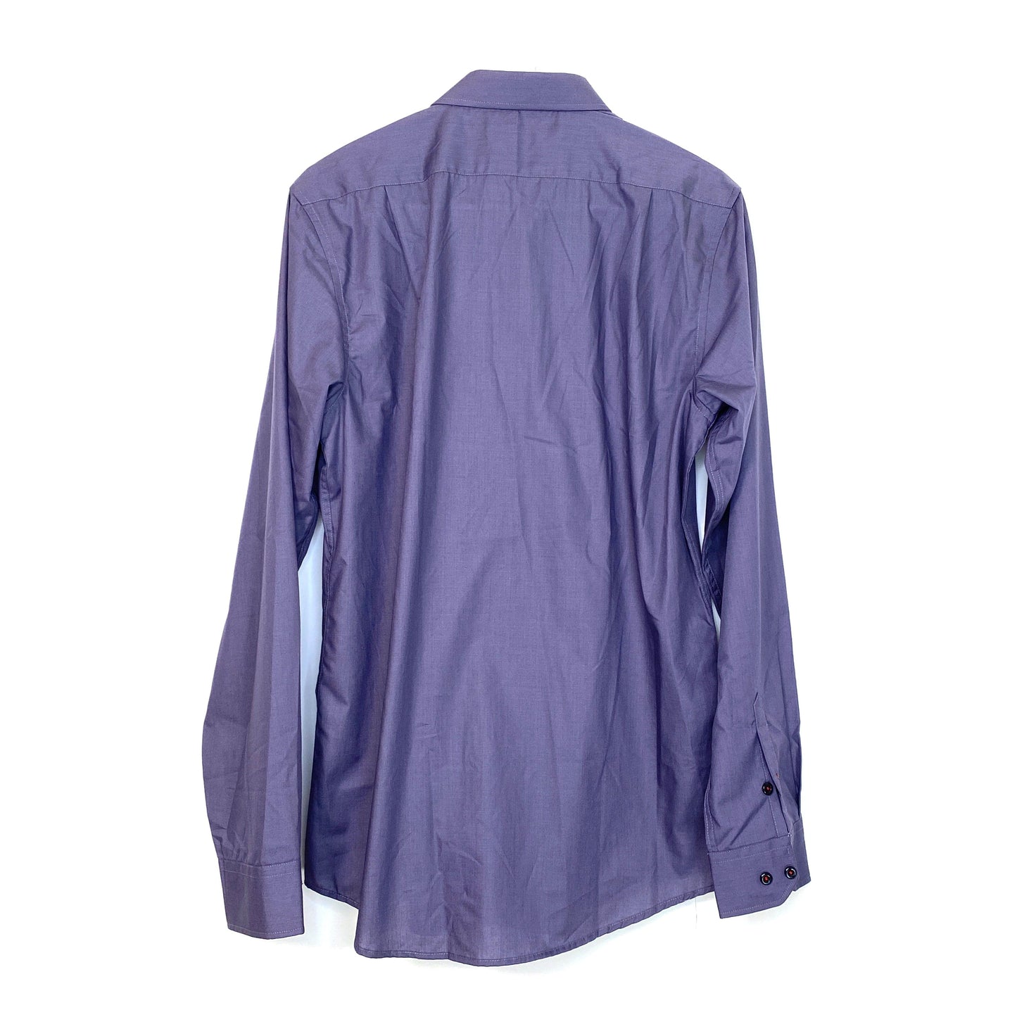 St. Lynn pour hommer Mens Size L Purple Dress Shirt Button-Up L/s