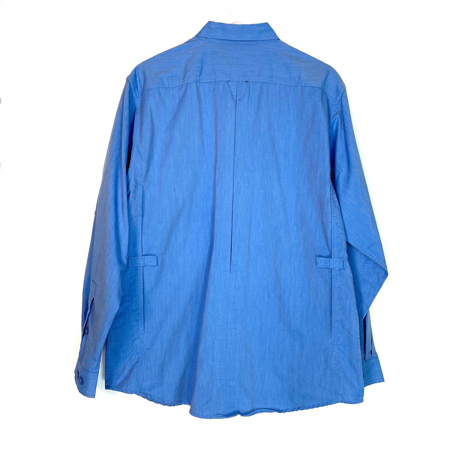 ExOfficio Mens Size M Blue Lightweight Travel Shirt L/s