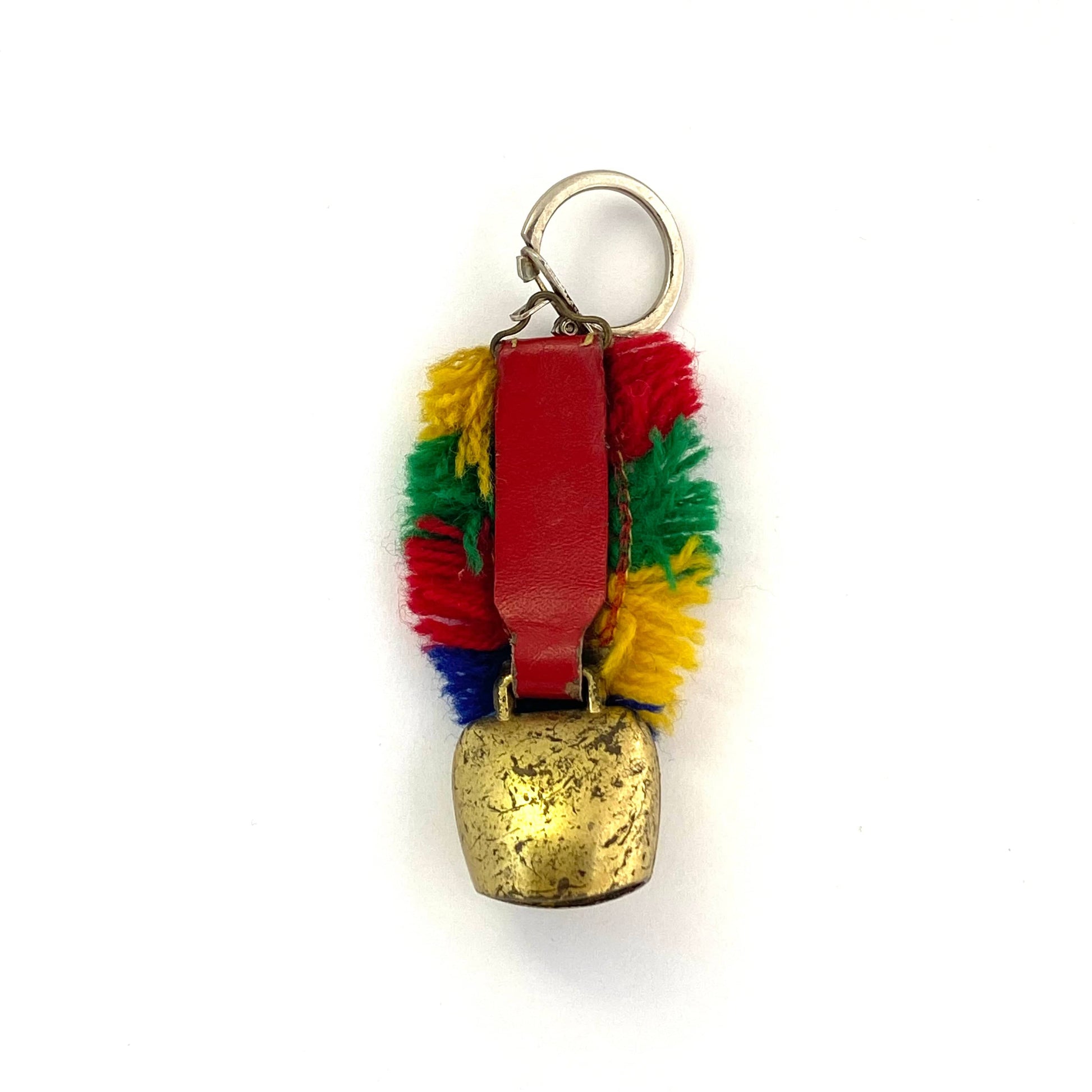 Cow Bell Key Chain Vintage Mini Brass Cow Bell Keychain - German Crest Souvenir Gift ...