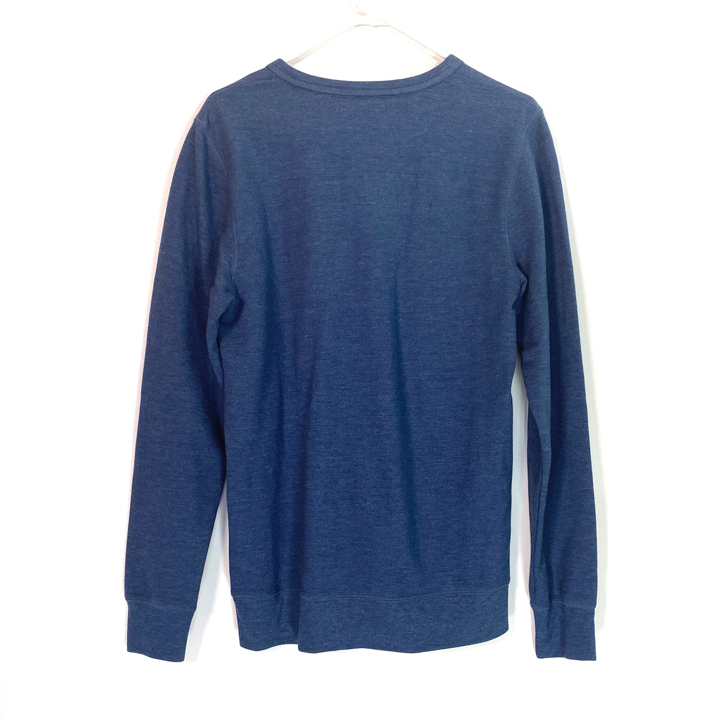 Five Four Mens Size M Blue Pullover Henley Sweatshirt Long Sleeve