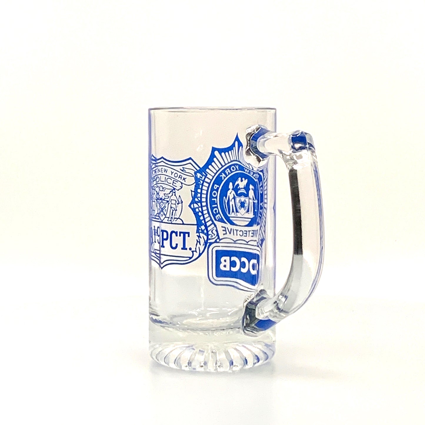 New York City Police Department Detective Organized Crime Bureau Glass Mug